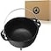 Backcountry Iron 475 inch Cauldron Cast Iron Country Kettle for Wicca and Witchcraft