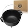 Backcountry Iron 475 inch Cauldron Cast Iron Country Kettle for Wicca and Witchcraft