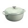 Lodge Essential Enamel Cast Iron Dutch Oven 6 Quarts Perfect for Bread Baking Braising Marinating Slow Cooking Features MoistureSealing Lid Dual Handles Kitchen Essentials Desert Sage