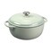 Lodge Essential Enamel Cast Iron Dutch Oven 6 Quarts Perfect for Bread Baking Braising Marinating Slow Cooking Features MoistureSealing Lid Dual Handles Kitchen Essentials Desert Sage