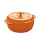 Lodge Essential Enamel Cast Iron Dutch Oven 6 Quarts Perfect for Bread Baking Braising Marinating Slow Cooking Features MoistureSealing Lid Dual Handles Kitchen Essentials Apricot