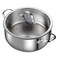 Cooks Standard Classic 7Quart Stainless Steel Dutch Oven Casserole with Glass Lid Large Dutch Oven Casserole for Soup Stew Chili Pasta Compatible with All Stovetops