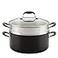 Anolon Advanced HardAnodized Dutch Oven Multipurpose Steamer Set 85Quart Graphite