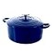 BK Bourgogne Enameled Cast Iron Induction 7QT Nonstick Dutch Oven PFAS Free Dishwasher Safe Royal Blue