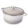 nuovva Cast Iron Pot with LidNonStick Ovenproof Enamelled Casserole Pot Oven Safe up to 500 FSturdy Dutch Oven Cookware Grey 5Quart 24cmby Nuovva
