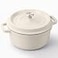 Miereirl 65 Quart Enameled Dutch Oven Pot with Lid Cast Iron Dutch Oven with Dual Handles for Bread Baking Cooking Nonstick Enamel Coated Cookware Beige