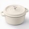 Miereirl 65 Quart Enameled Dutch Oven Pot with Lid Cast Iron Dutch Oven with Dual Handles for Bread Baking Cooking Nonstick Enamel Coated Cookware Beige