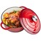 Alathote 6 Quart Dutch Oven Enameled Cast Iron with Lid Big Dual Handles Oven Safe up to 500F Classic Round Pot for Versatile Cooking Red 6 QT