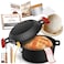 NZQXJXZ Cast Iron Dutch Oven for Bread Baking Banneton Bread Proofing Basket Sourdough Bread Baking Supplies 2in1 Dutch Oven Pot with Skillet Lid Cooking Pan Handles Lame 5QT