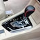Zacxoxsr Genuine Leather Gear Shift Knob Cover Protector Hand Sewing for Toyota Camry 20122014 2015 RAV4 20132016 2017 2018 Yaris 20152017 Corolla 20142018 Accessories 6 Lychee with Red Sewing