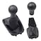 Hacreyatu 5 Speed Manual Gear Shift Knob Shifter Lever Stick Knob Gaiter Boot Cover for Chevrolet Chevy Sail 2009 2010 2011 2012 2013 2014 Overall5 Speed