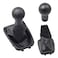 Hacreyatu 5 Speed Manual Gear Shift Knob Shifter Lever Stick Knob Gaiter Boot Cover for Chevrolet Chevy Sail 2009 2010 2011 2012 2013 2014 Overall5 Speed