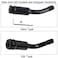 KIMISS 5inch Car Shift Knob Extender Straight Gear Shifter Lever Extension for T4 19902003 Black Shift knob Lever Extension Extender