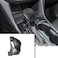 QianBao Compatible with Chevrolet Equinox 2021 2022 2023 Genuine Leather Carbon Fiber Pattern Gear Shift Knob Protector Cover Interior Accessories Black Stitch