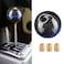 Tbest Carbon Fiber Shift Knob6 Speed Carbon Fiber Shift Knob Blue Line Universal Manual Gear Shift Head for Automotive Black with Blue Line