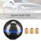 Tbest Carbon Fiber Shift Knob6 Speed Carbon Fiber Shift Knob Blue Line Universal Manual Gear Shift Head for Automotive Black with Blue Line