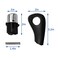 Vkinman 54132SDAA81 Shift Button Knob 54141SDAA81 Shift Knob Side Plate Repair Kit Replacement for 20032005 Honda Accord
