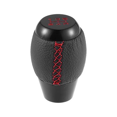 X AUTOHAUX 5 Speed Manual Gear Stick Shift Knob Transmission with Dust Cover Gear Lever Stick Shifter Handle for Honda Civic 19921995 Black