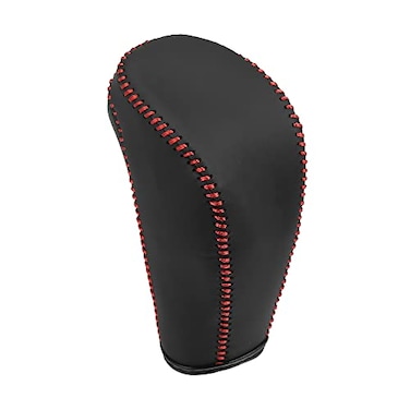 X AUTOHAUX Car Gear Shift Knob Cover Protector with Red Thread for Chevrolet Cruze 20112015 Aveo 20072011
