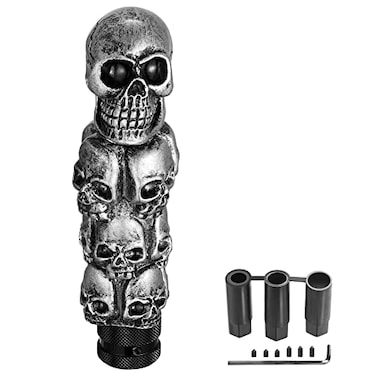 XhuangTech Skull Shifter KnobsAuto Gear Stick Shift KnobSkull Gear Lever Handle Car Shift Head Fit Most Manual Automatic Transmission Cars Pile of Skulls
