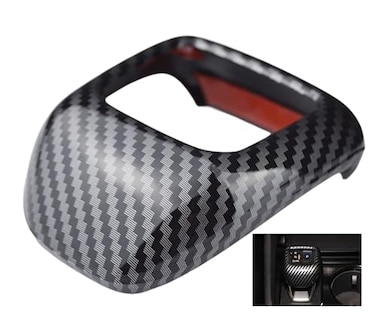 Zorratin Carbon Pattern Gear Shifter Knob Cover Shell Sporty Trim Decal for Nissan Rogue 20222025