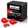 Bonbo for Mustang Auto Gear Shift Knob Cover Trim Interior Trim Accessories Compatible with Ford Mustang 20152024 Red