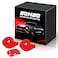 Bonbo for Mustang Auto Gear Shift Knob Cover Trim Interior Trim Accessories Compatible with Ford Mustang 20152024 Red