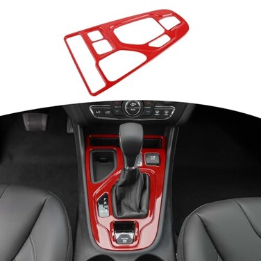 RT-TCZ RTTCZ for Cherokee Red Gear Shift Panel Cover Trim for Jeep Cherokee 2019 Up Red Interior Accessories