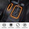 RT-TCZ RTTCZ for Jeep JK Gear Shift Panel Trim Cover Orange for Jeep Wrangler JK JKU 20112017 Orange Interior Accessories 2pcs
