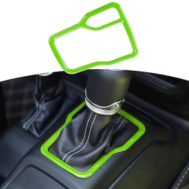 RT-TCZ RTTCZ for Wrangler JL Green Gear Shift Trim Cover Frame for Jeep Wrangler JL JLU Gladiator JT 20182024 Green Interior Accessories