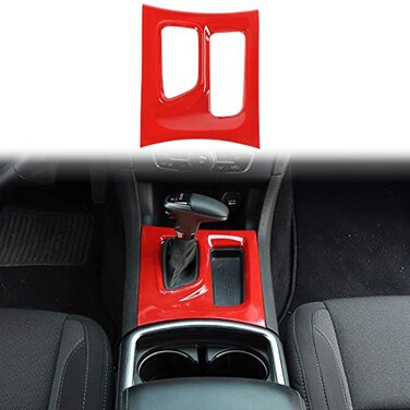 Voodonala for Charger Center Consoles Gear Shift Shifter Shift Lever Transmission Gearstick Trim Panel for 20152024 Dodge Charger Interior Accessories ABS Red 1pc