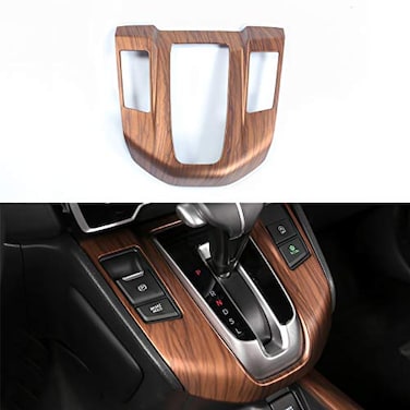 AntBooBoo for Honda CRV Gear Shift Box Panel Peach Wood Grain Interior Trim Cover Moulding for CR V 2022 2021 2020 2019 2018 2017 EX EXL Not for Hybrid