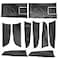CULMKARI Black Carbon Fiber Stickers Cover Trim Compatible with 20062012 Lexus IS250 300 350 Gear Shift Box Panel Door Handle