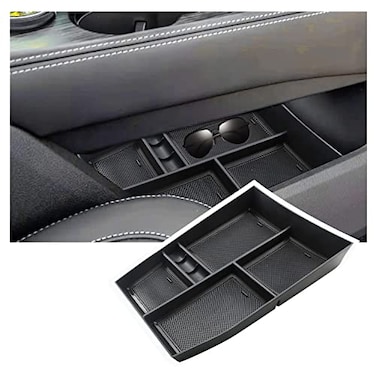 Ruiya Lower Console Organizer Compatible with 2021 2022 2023 2024 2025 2026 Nissan RogueSSLSVPlatinum Armrest Under Storage Box Tray Nissan Rogue Accessorie Console Pallet Container with Coin Storage