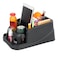 Zinytrae Universal Big Center Console for Cars Trucks Minivans SUVs Car Console Organizer with 2 Adjustable Cup Holders Seatbelt for Secure Hold Car Seat Organizer Truck Floor Console