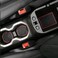 auovo Antidust Door Mats for Renegade Accessories 2015 2016 2017 Cup Holder Inserts Liners Center Console Mats 16PCS Red Trim