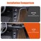 Hudiriy Car Center Console Gear Shift Panel Cover Trim Compatible with Cadillac Escalade 20212024Gear Frame Panel Sticker Interior Accessories ABSCarbon Fiber Pattern