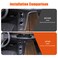 Hudiriy Car Center Console Gear Shift Panel Cover Trim Compatible with Cadillac Escalade 20212024Gear Frame Panel Sticker Interior Accessories ABSCarbon Fiber Pattern