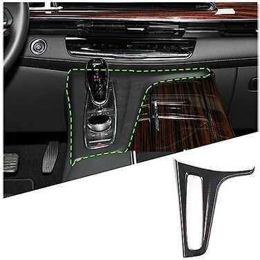 Hudiriy Car Center Console Gear Shift Panel Cover Trim Compatible with Cadillac Escalade 20212024Gear Frame Panel Sticker Interior Accessories ABSCarbon Fiber Pattern