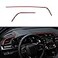 Thenice 10th Gen Civic 2pcs Center Consoles Stickers Air Vent Trims Dash Board Panel Strips Decals Compatible with Honda Civic 2021 2020 2019 2018 2017 2016 Red