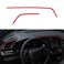 Thenice 10th Gen Civic 2pcs Center Consoles Stickers Air Vent Trims Dash Board Panel Strips Decals Compatible with Honda Civic 2021 2020 2019 2018 2017 2016 Red