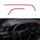 Thenice 10th Gen Civic 2pcs Center Consoles Stickers Air Vent Trims Dash Board Panel Strips Decals Compatible with Honda Civic 2021 2020 2019 2018 2017 2016 Red