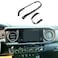JSTOTRIM Carbon Fiber Look Central Console Dashboard Panel Cover Trim for Toyota Tacoma 20162023