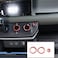 CHEYA Aluminum Alloy Car Interior Air Conditioning Volume Adjustment Knobs Decorative Cover Trim for Land Rover Defender 110 2020 Accessories Red