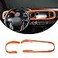 TongSheng Car ABS Inner Look Central Console Dashboard Panel Cover Trim Fit for Toyota Tacoma 2016 2017 2018 2019 2020 2021 2022 2023 Console Dashboard Decorative Border Frame Orange