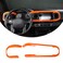 TongSheng Car ABS Inner Look Central Console Dashboard Panel Cover Trim Fit for Toyota Tacoma 2016 2017 2018 2019 2020 2021 2022 2023 Console Dashboard Decorative Border Frame Orange