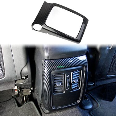 crosselec Carbon Fiber Rear Armrest box AC air conditioner Outlet Vent Trim for Dodge Durango 20112022