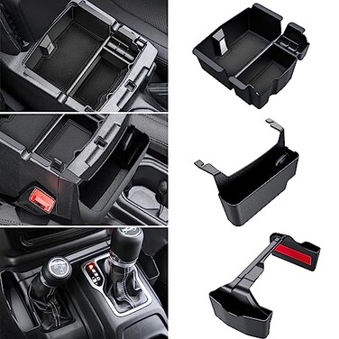 Eamplest Center Console Organizer for Jeep Wrangler JLJLU 20182026 Gladiator JT 20202024 2025 2026 Accessories Gear Shift Side Tray Organizer Hanging Armrest Storage Box 3PCS Not for JKJKU