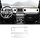 RT-TCZ RTTCZ Center Console Trim Cover Dashboard Control Panel Cover Decorative Interior Accessories for Jeep Wrangler JL JLU Gladiator JT 20182022White