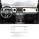 RT-TCZ RTTCZ Center Console Trim Cover Dashboard Control Panel Cover Decorative Interior Accessories for Jeep Wrangler JL JLU Gladiator JT 20182022White